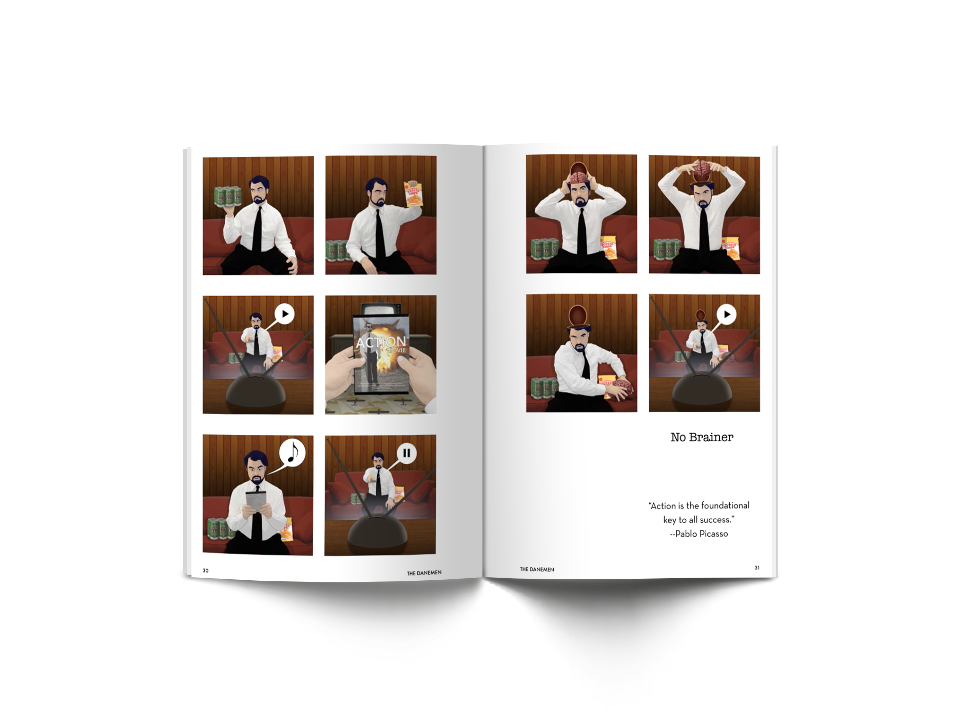 photo of The DaneMen book spread